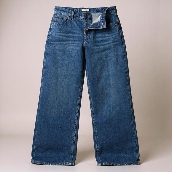 We The Free Denim - We The Free Baggy Jeans Womens 29 Tennessee Low Rise Boyfriend Denim Button Fly